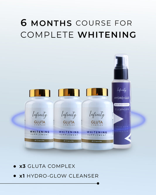 Whitening 6-Months Course (x3 Gluta & x1 Hydro-Glo Cleanser)